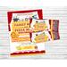 Editable Pizza and Movie Night Ticket and Flyer Bundle Template